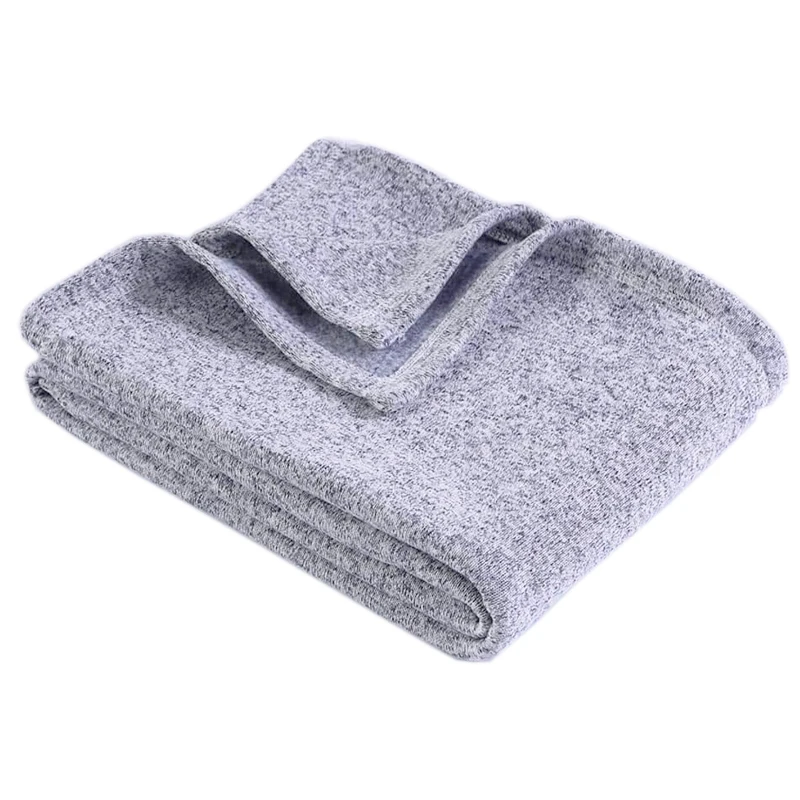 2022 Qualisub 30x40inch Grey Polyester Fleece Blankets Sublimation Jersey  Sweater Fleece Blanket Blanks for Custom Printing