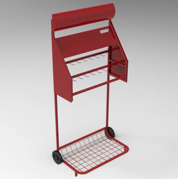 Custom Car Blade Brushes Store Fixture Metal Floor Stand Retail Windshield Wiper Display Rack