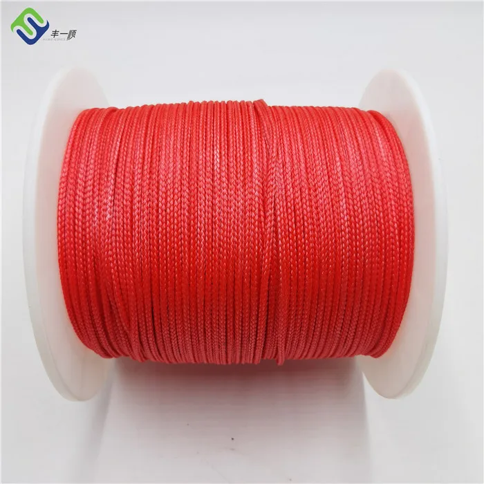 Red Color  12 Strand UHMWPE 1000m 4mm Paraglider Hang Glider Tow Rope