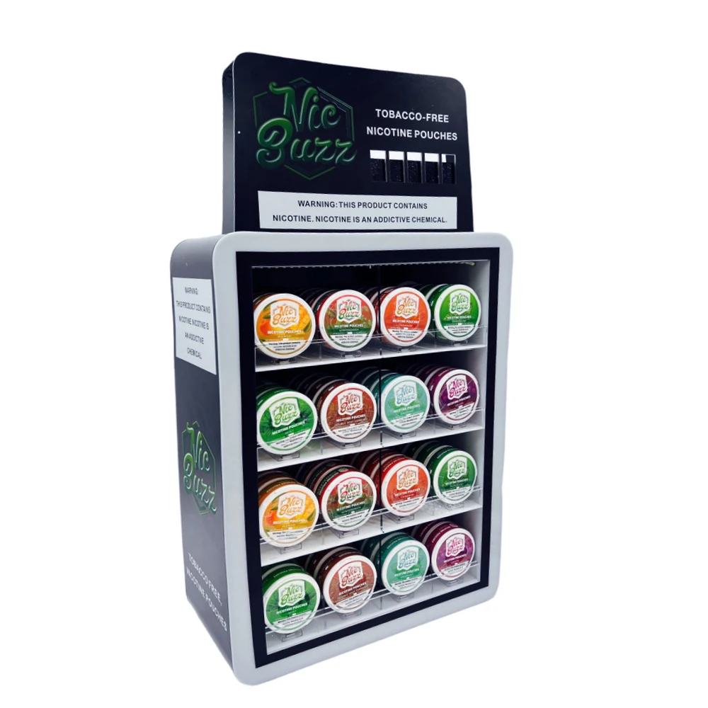 TDP Led Acrylic Nicotine Pouch Smokeless Tobacco product Snus pouch Display  stand for Smoke Shop
