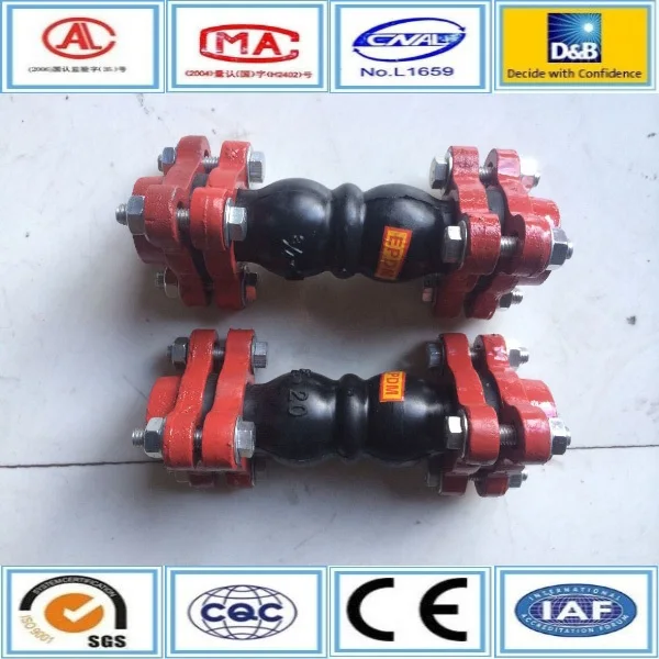 Triangle Flange and Bolt Connection Thread Flexible Expansion Joint for Pipe