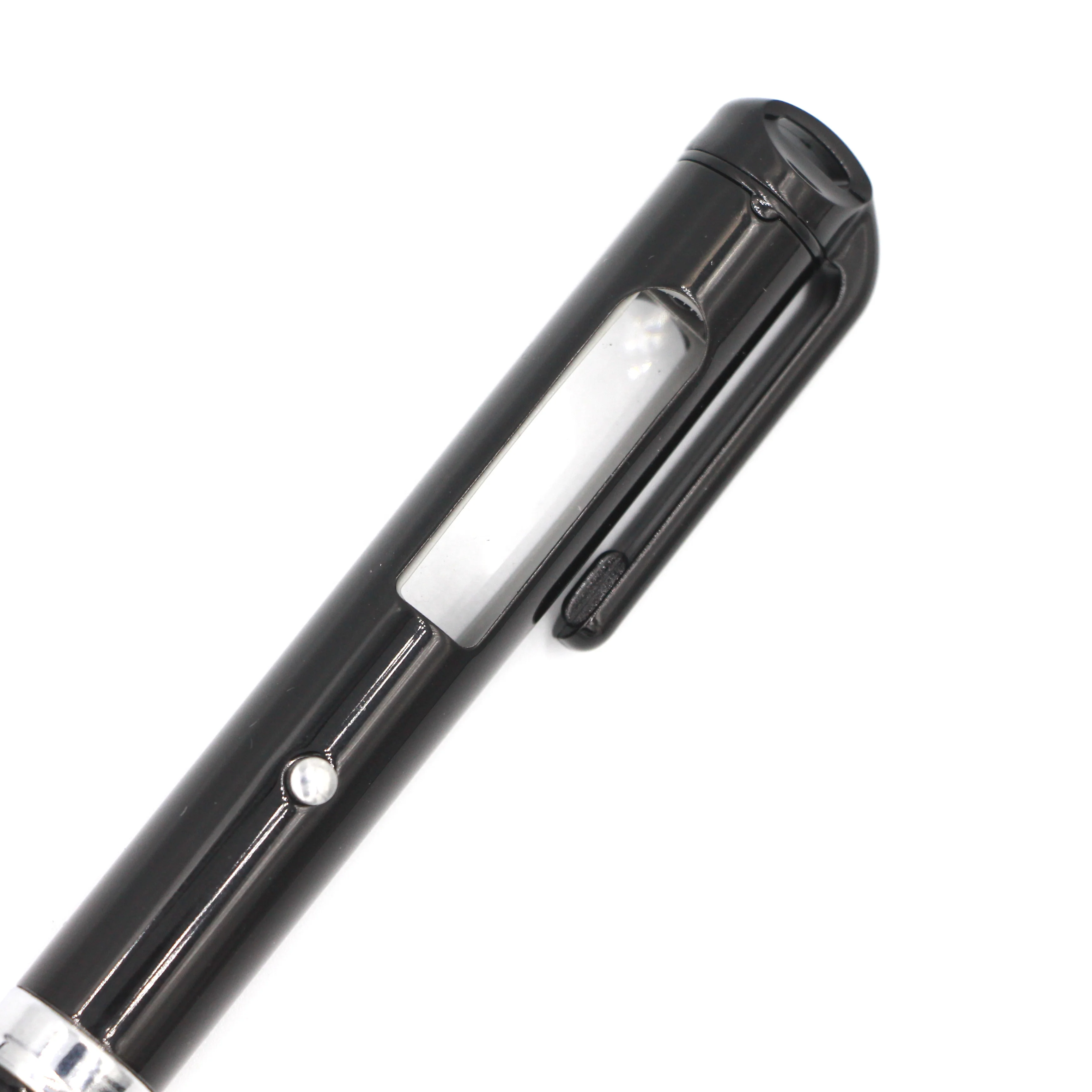 High Quality 3 in 1 Multi Function Company logo Metal  Magnifier Magnifying Glass LED Light Ballpoint Pen for Promotion Gift