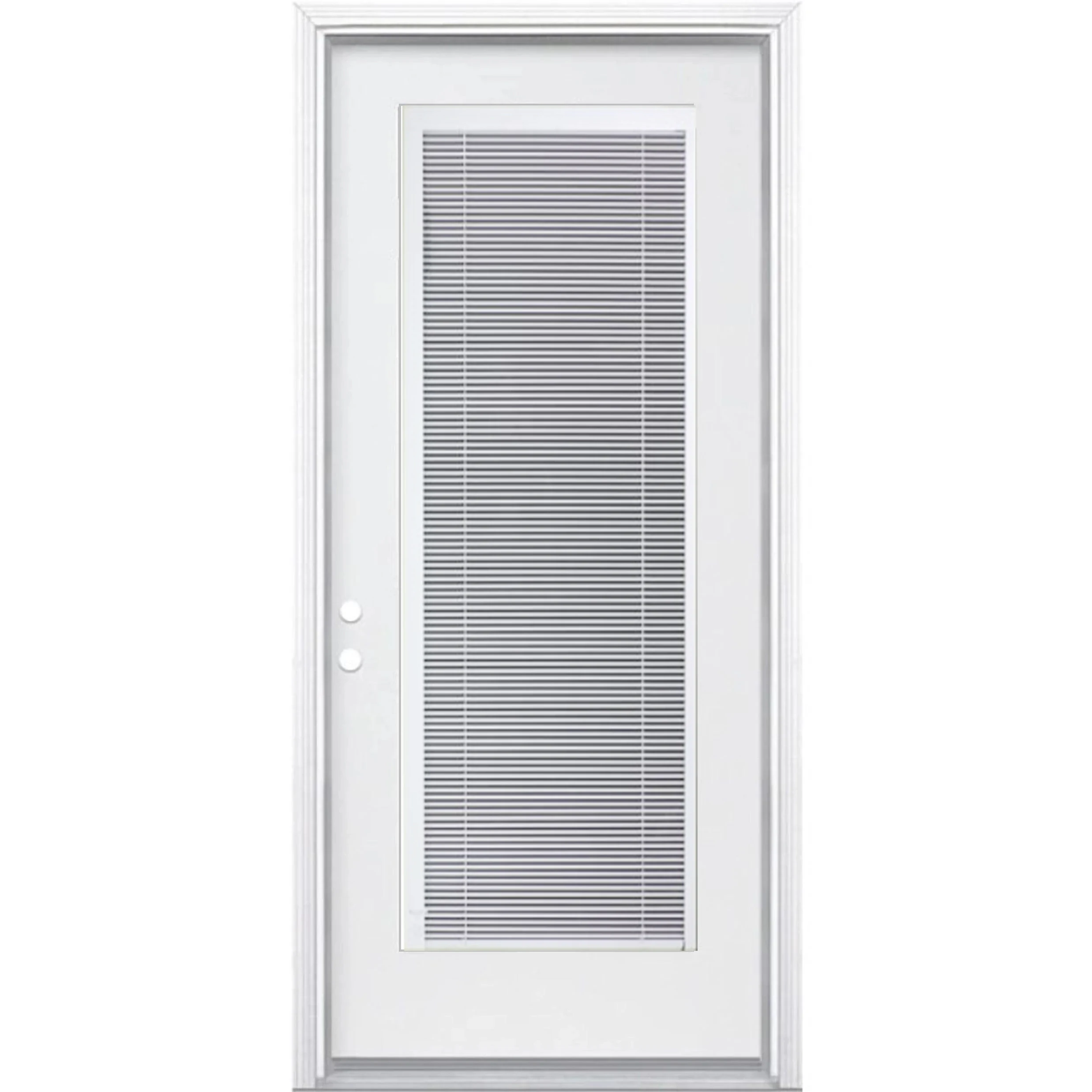 Contemporary outswing fiberglass door FRP exterior doors with internal blinds