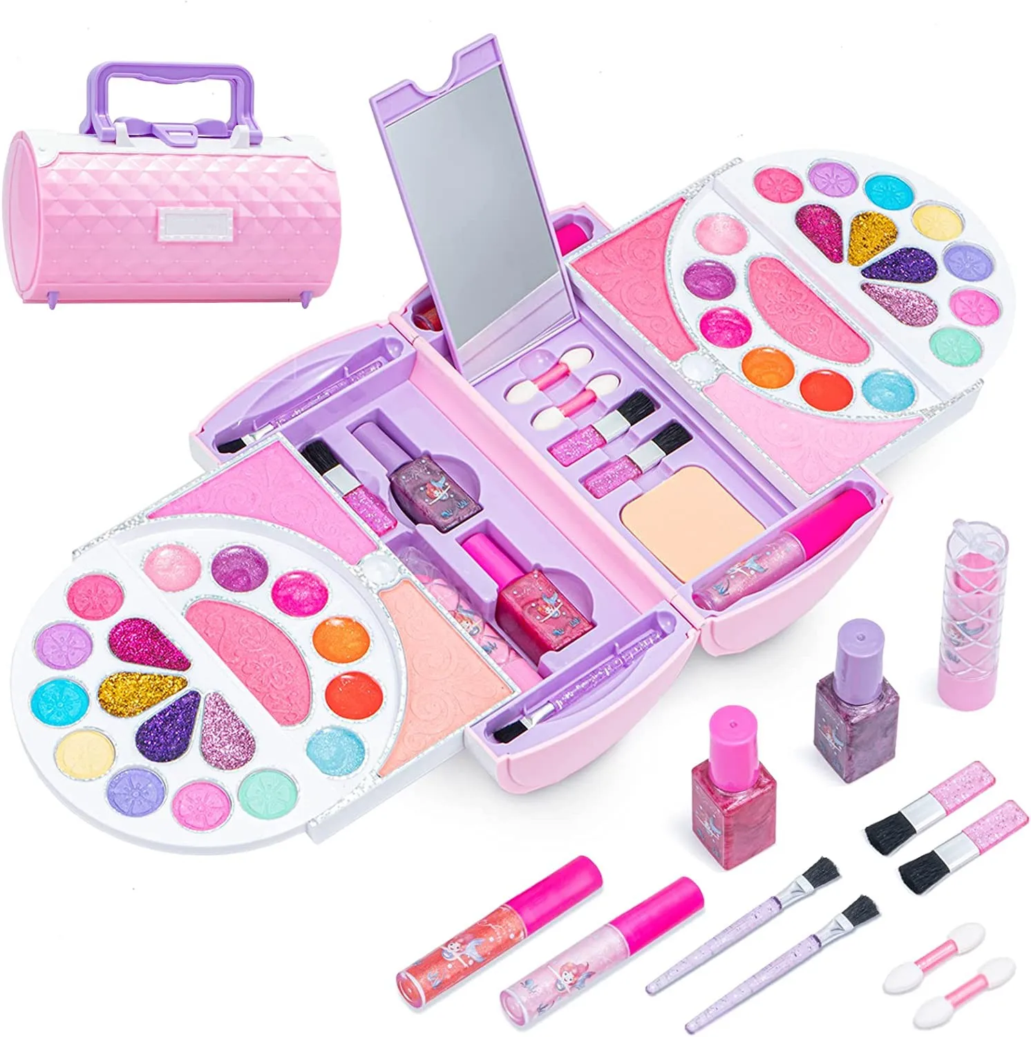 Birthday Gifts For Girls Washable Makeup For Kids Eyeshadow Palette ...