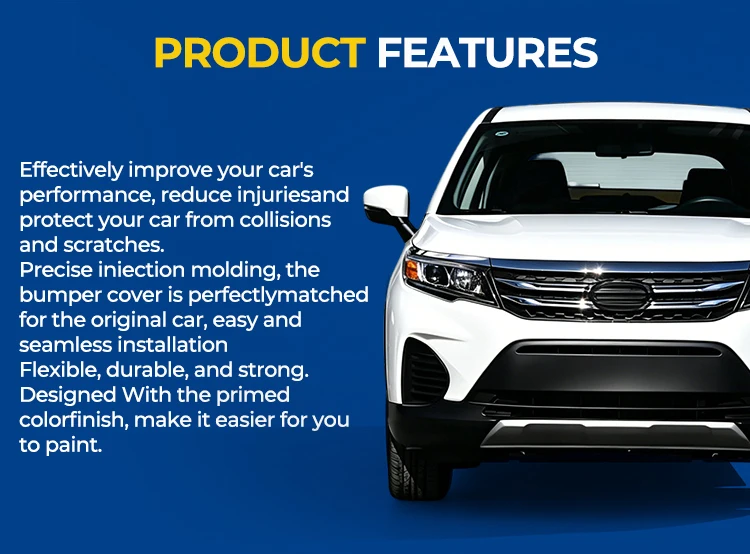 product for gac trumpchi ga8 la1c 0a5 00 front bumper cover abs plastic universal unpainted one year warranty-2