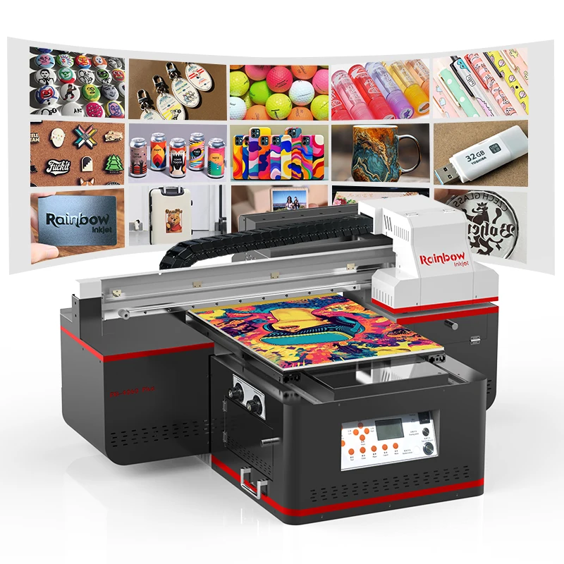 Dual DX8 Print Head A2 UV Printer Digital Inkjet Machine Mug Earphone Bottle Printer Industrial Level UV Printer