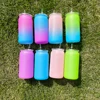 Kids 16oz matte colored plastic can (Same shape as glass can)