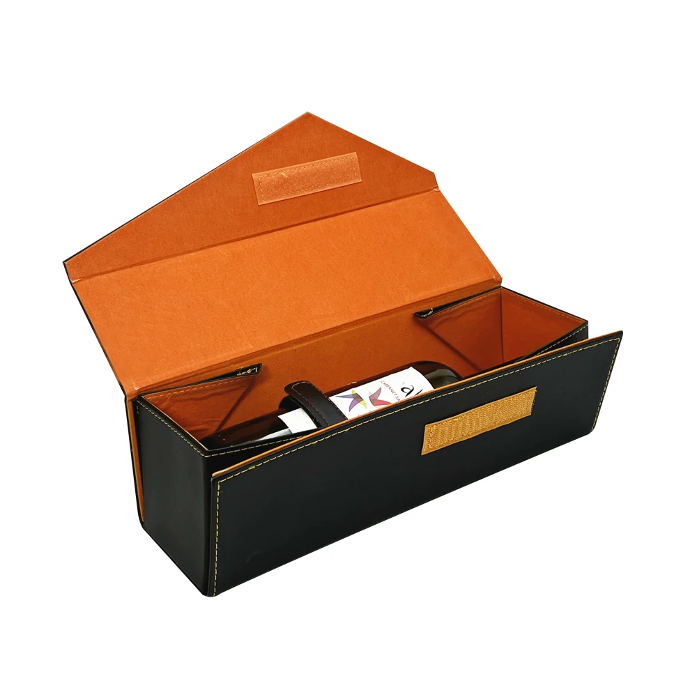 Wholesale Custom Logo Luxury Folding Closure Paper Cardboard Packaging Set Wine Magnetic Gift Box