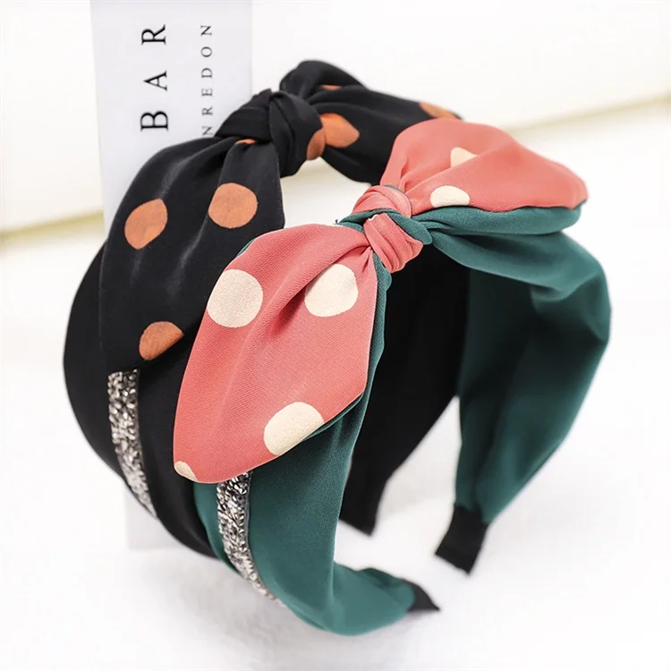 Bow Tie Rhinestones Headband