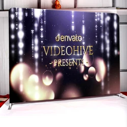 Custom 8ft Party Straight Backdrop 10ft Portable Advertising Pop up Backdrop Wedding Event Straight Backdrop Banner