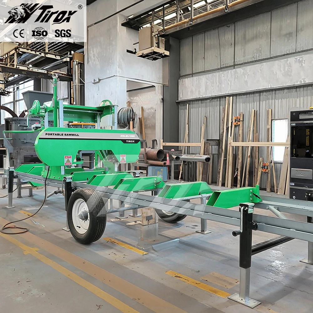 Mini Horizontal Wood Saw for Woodworking Engine-Centric Versatile Log Cutting Tool