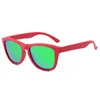 Pink frame-green film