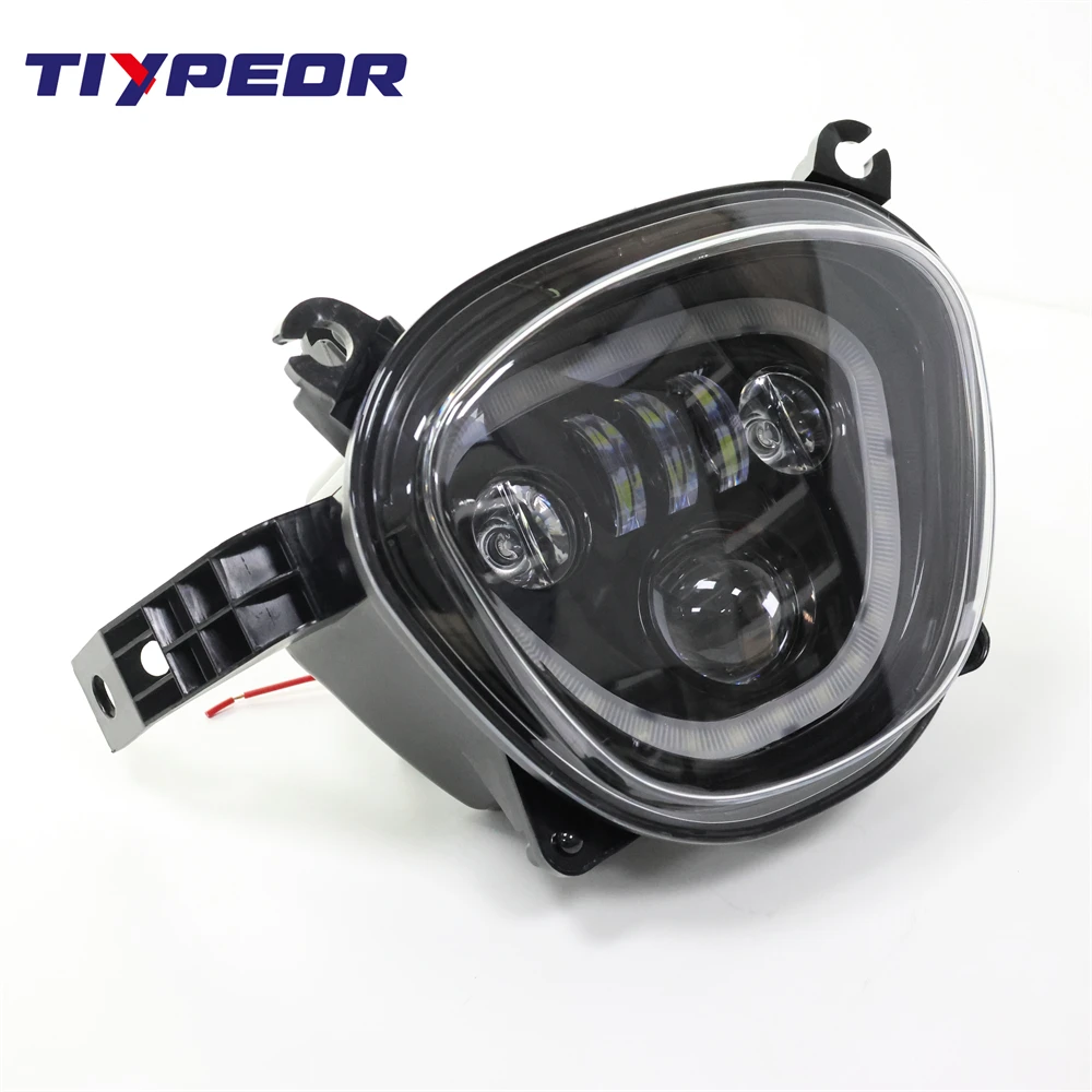 lo beam motorcycle headlight with halo for boulevardm109r vzr1800 m90 vz1500 2006 2019 projector headlight-4