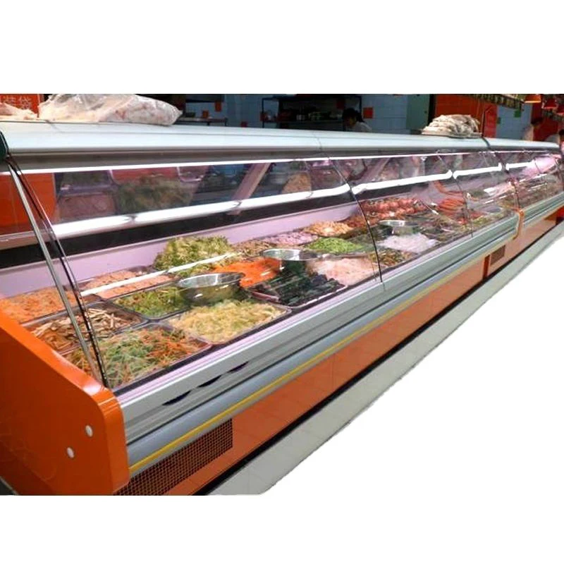 butcher meat display fridge