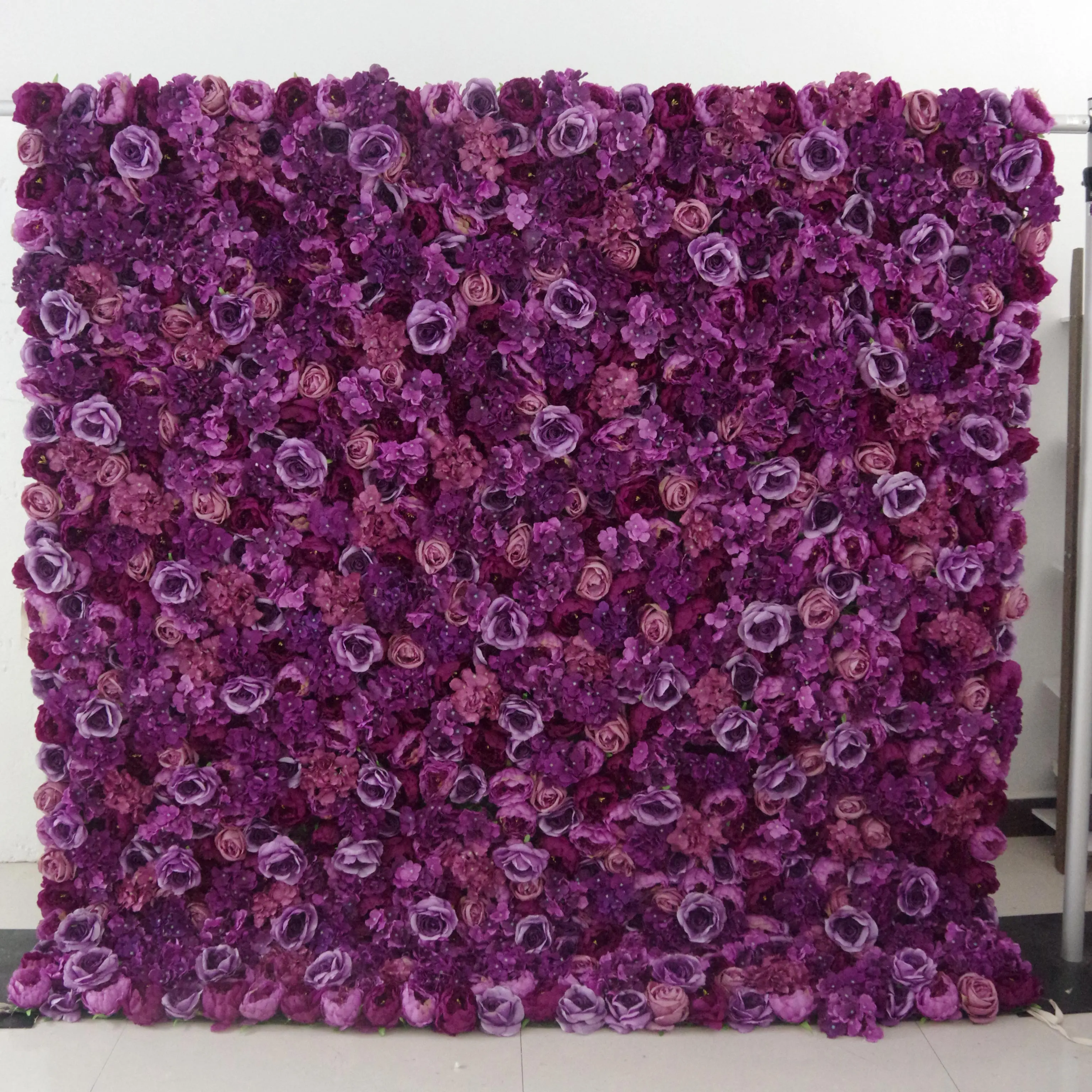 Wedding Stage Floral Wall Backdrop Decor High Quality Pink Rose Flower