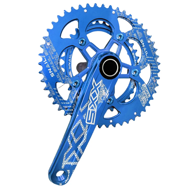Aluminum Alloy Crankset 170mm with Double Oval Chainring Crankarms