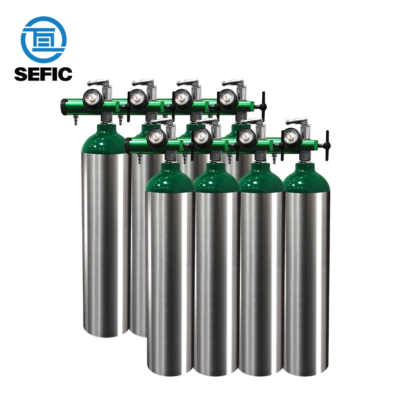2.9 Liter 2.9l Portable Mobile Dot3al Oxygen Tank Medical Md Oxygen Cylinder Aluminum Empty Oxygen Cylinder for Sale
