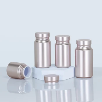 Solid Plastic Small Bottles for Skincare and Medicine Storage Pet-friendly Screw Cap Sealing Wholesale PET Containers
