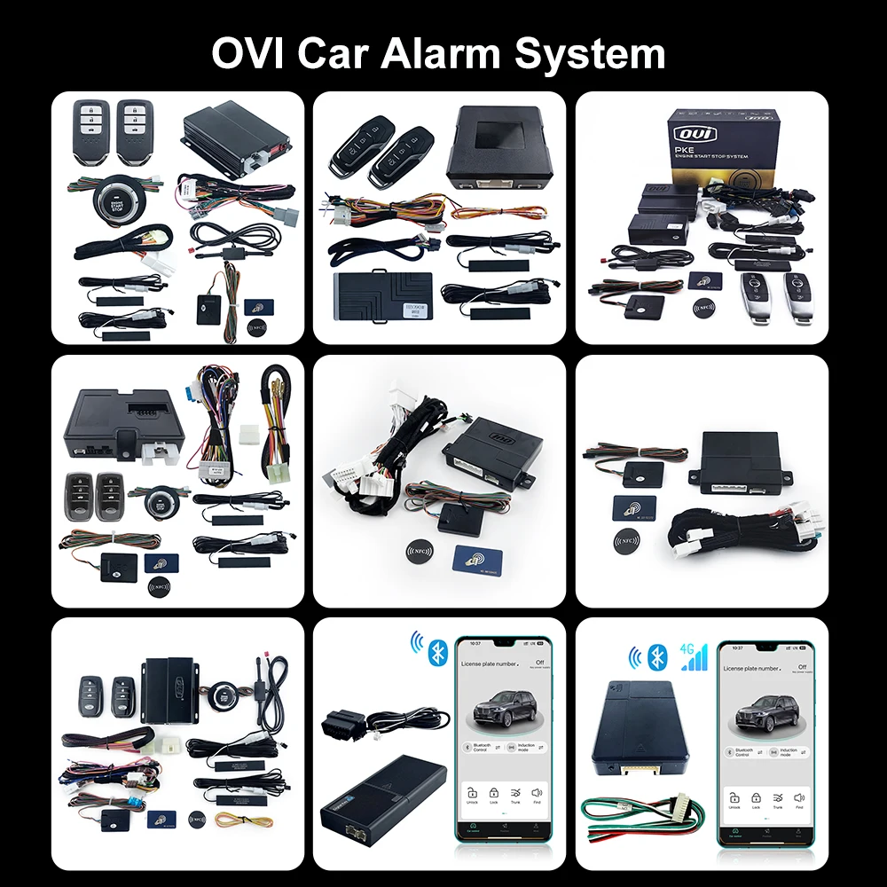 Plug and Play Push Button Engine Start Stop Remote Start PKE Keyless Car Alarm System for Toyota Corolla CAN-BUS Integration