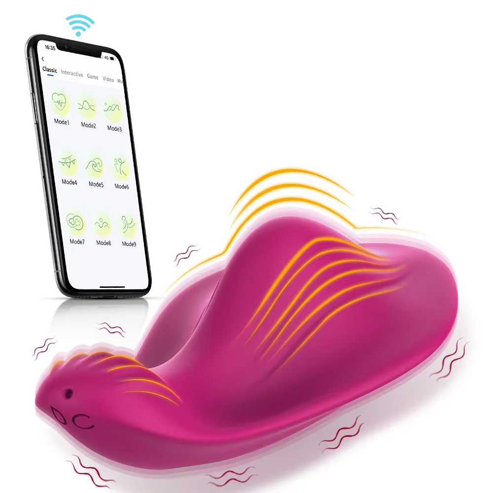 Smart App Controlled Vibrator Wearable Couples Toys Intimate Butterfly  Vibrator Silicone Sex Toy Woman USB Vibrators for Women