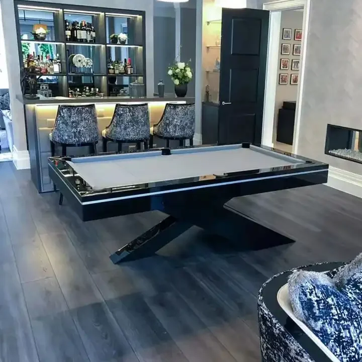 Превосходное качество роскошный дизайн 9 футов 8 7 недорогой бильярдный стол с бесплатным набором аксессуаров и качественным войлоком