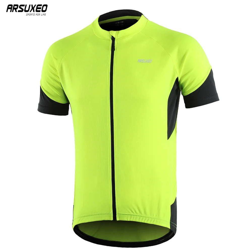 Merida Bike Wear Top Men's Cycling Jersey Bicycle Shirt Reflective Black-Green 