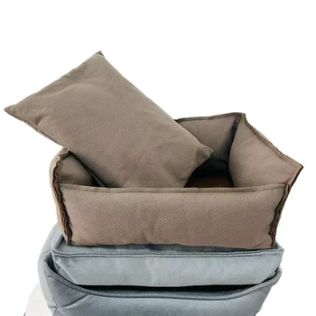 Washable detachable pat folding with handle Luxury high grade factory pet accessory cat dog bed