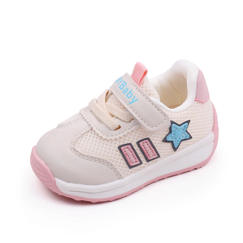 Line with children's recreational sports shoes Star striped toddler shoes for boys and girls factory