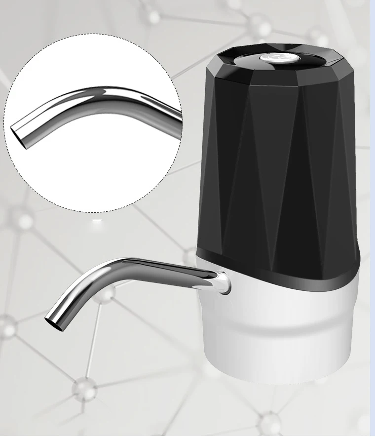 HJH09 мини USB Перезаряжаемый диспенсер для воды автоматический насос напитков черное зарядное