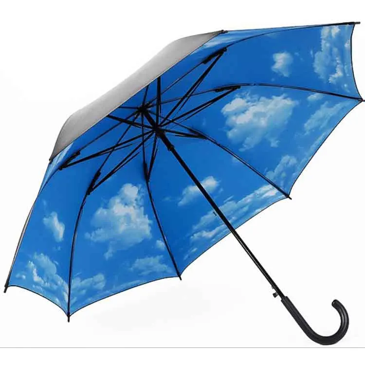 Cheap Sky Blue And White Cloud Umbrella, High Quality Umbrella White,Promo ...