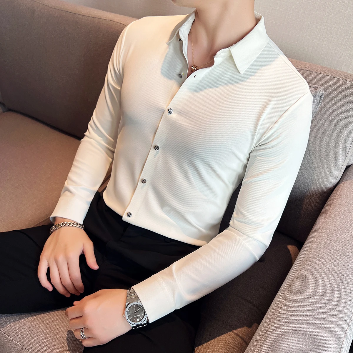 Seamless Cotton Professional Formal Shirt