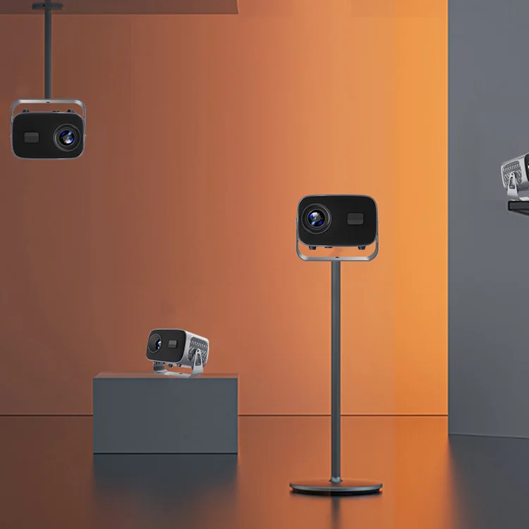 A10 Mini Portable LCD Projector Smart Home Cinema Projector Android 11 200 ANSI Allwinner H713 Wifi 4K Video Online Proyector