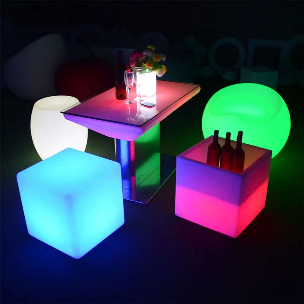 Modern Life LED Bar Tables and Chairs for Outdoor Events