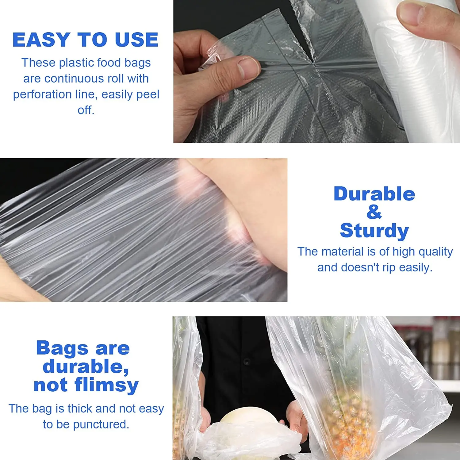 Factory Supermarket Shopping Food Storage Produce Bags Food Packaging