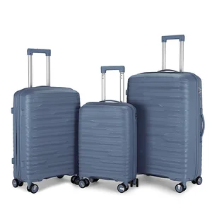 Wholesale Lightweight Waterproof Polypropylene Travel Bag Luxury Fashion 20 24 28 Inch Set Unisex Zipper Trolley Luggage