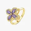 Yellow gold (purple diamond)