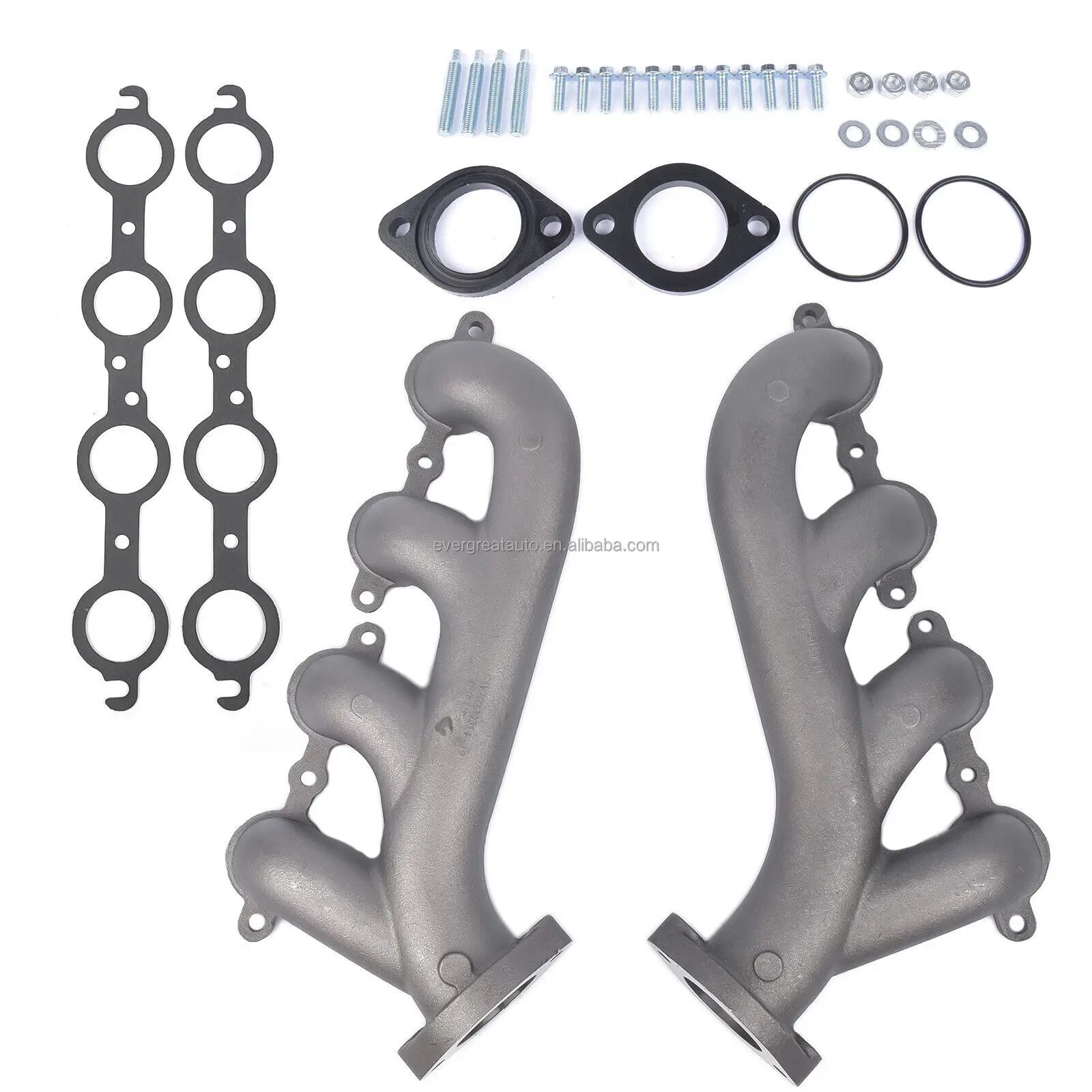Ls Swap Cast Iron Manifold Headers W/ Gasket For Chevy Ls1 Ls2 Ls3 4.8