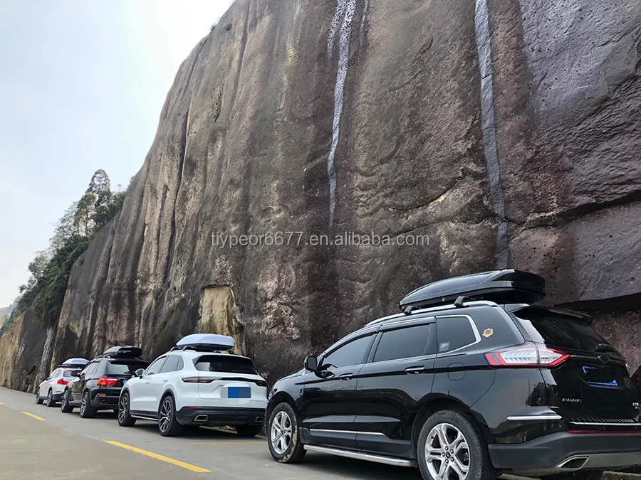 product waterproof roof box 510l cargo fits suv car roof rack luggage carrier travel safety transport box with lock large capacity312-6