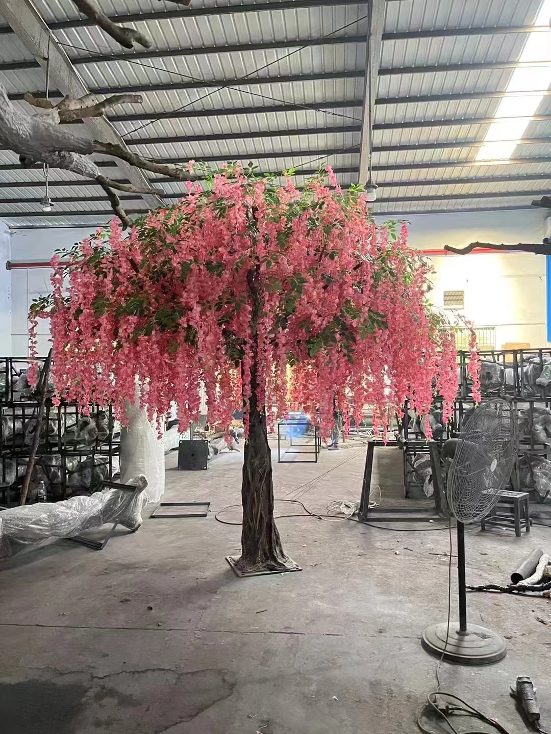 Hot Sale Groe knstliche weinende Glyzinien Blten baum 3 Meter hoch rosa  hngende Blume Indoor Hochzeiten Blumen Bonsai Kunststoff| Alibaba.com