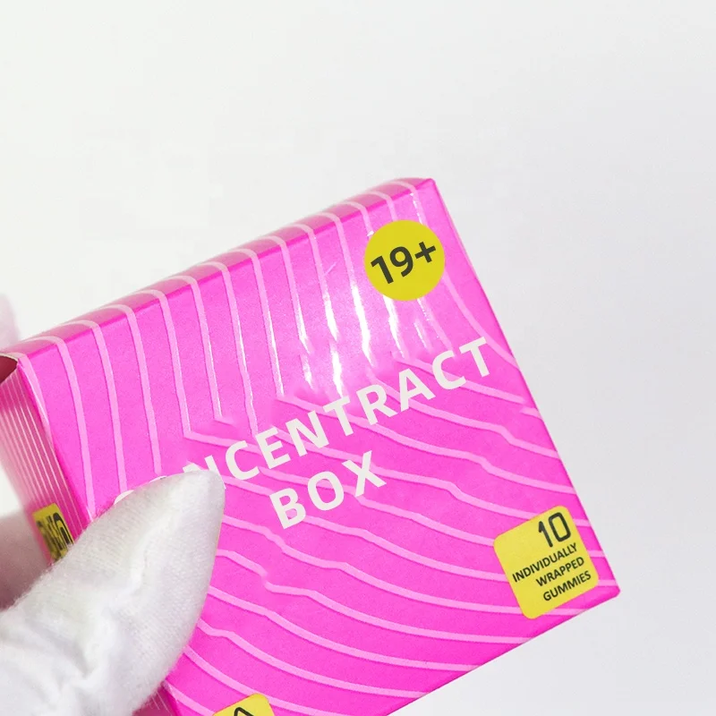Custom Concentrate Dab Wax Glass Extract Containers Packaging Paper Boxes Jar Packaging Card Box