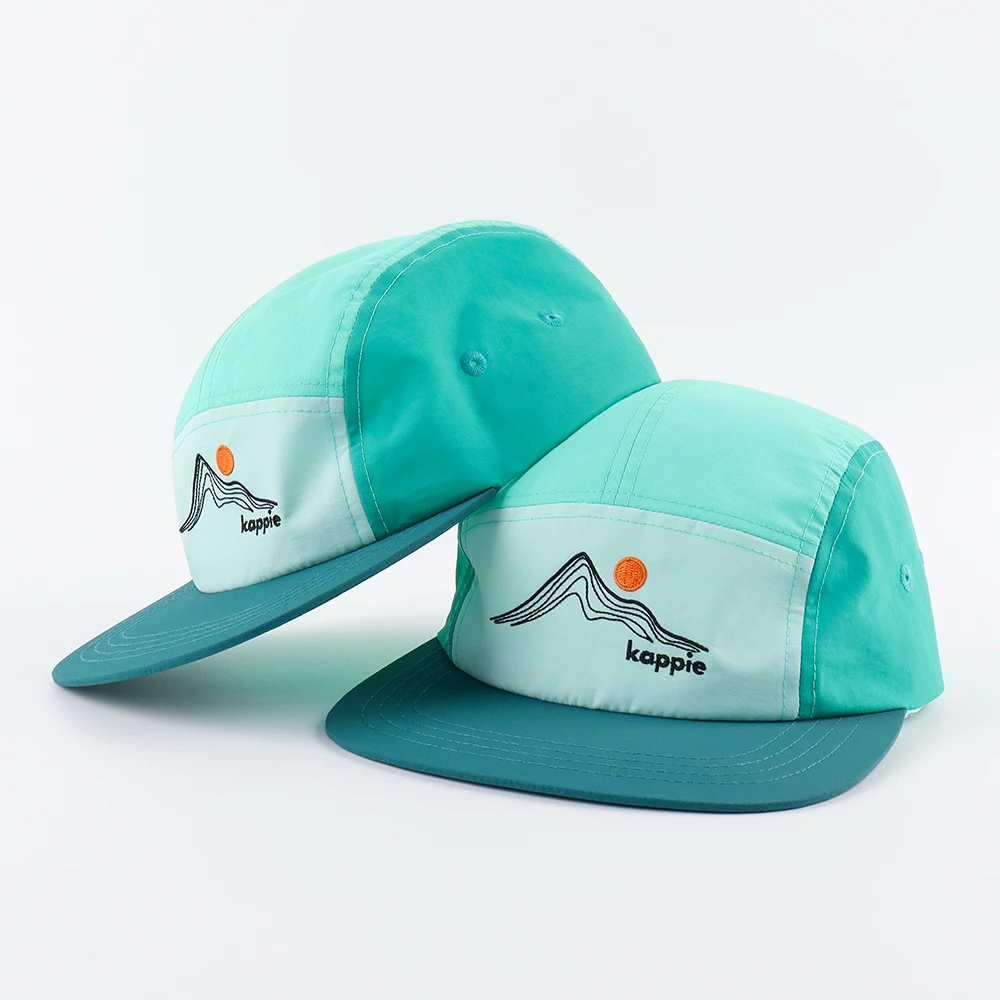 Wholesale Snapback Waterproof Running Five Panel Camp Cap Custom