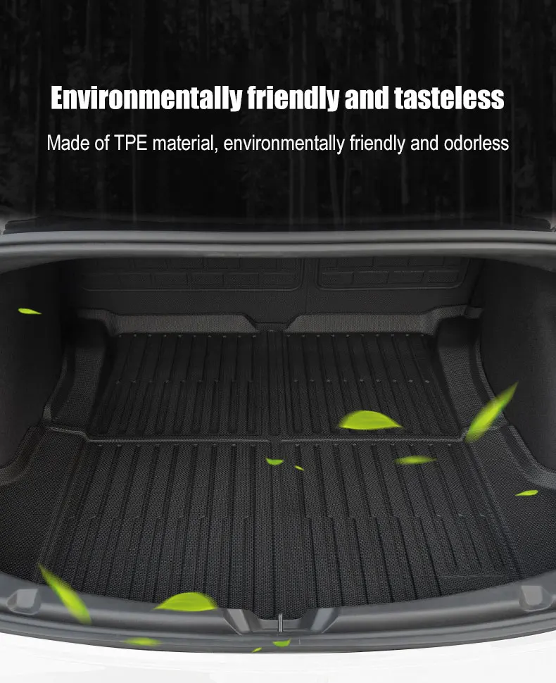 Коврик для багажника, подкладка для груза для любой погоды, напольный коврик XPE, подкладка для багажника для 2022 Tesla Model 3 tesla model Y bodykit