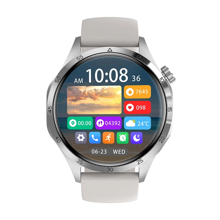 Pro Plus Round Screen SmartWatch with NFC Fitness Tracking Sport Smart Watch for Men Women