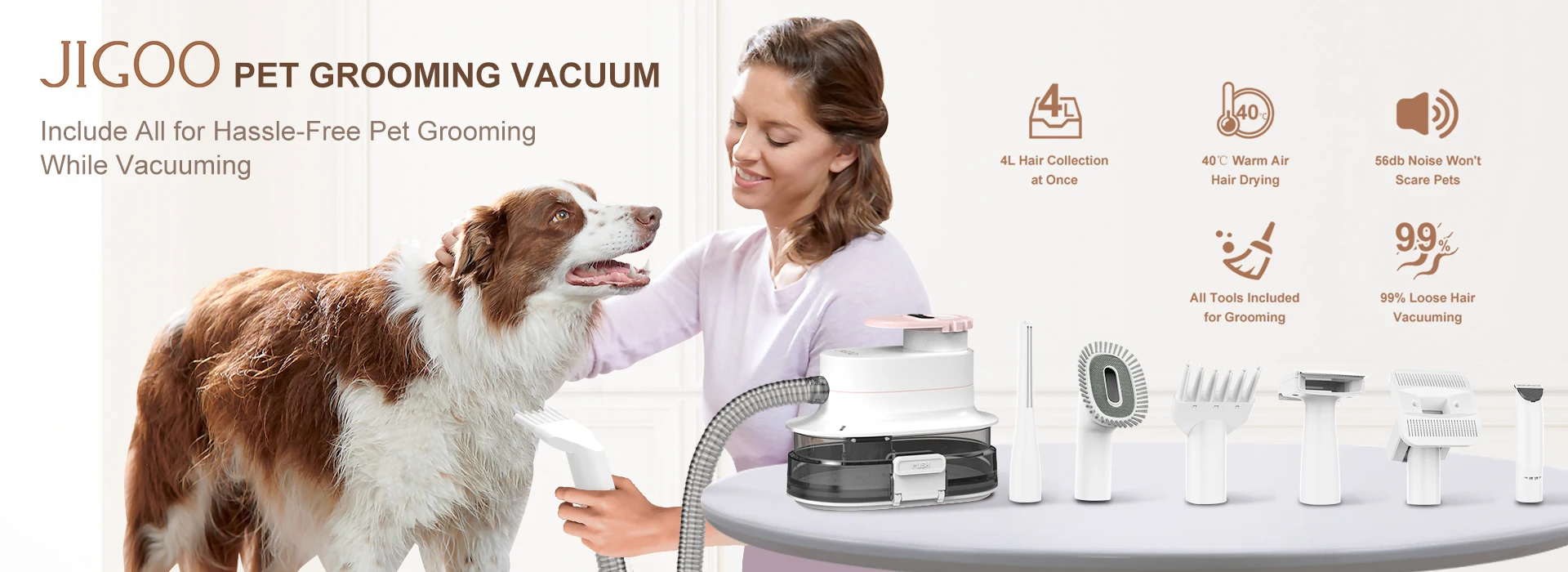 Grooming Vacuum Attachment For Pet Grooming And Vacuuming Tools photo