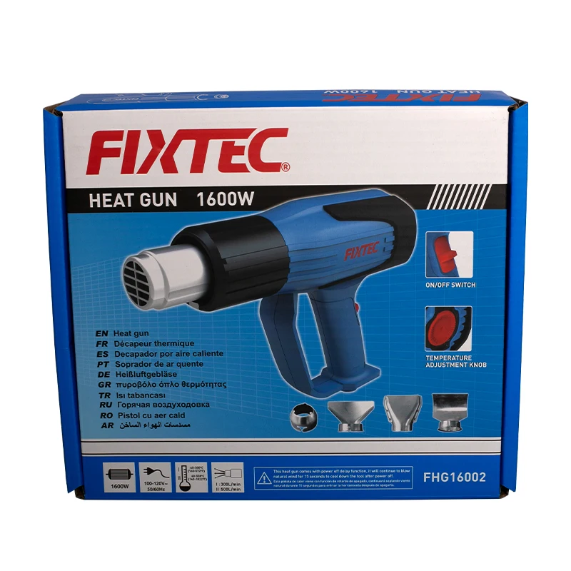 FIXTEC Wholesale Price High Quality Corded 2000W Industrial Electric Welding Hot Air Heat Gun for Shrink Tubing