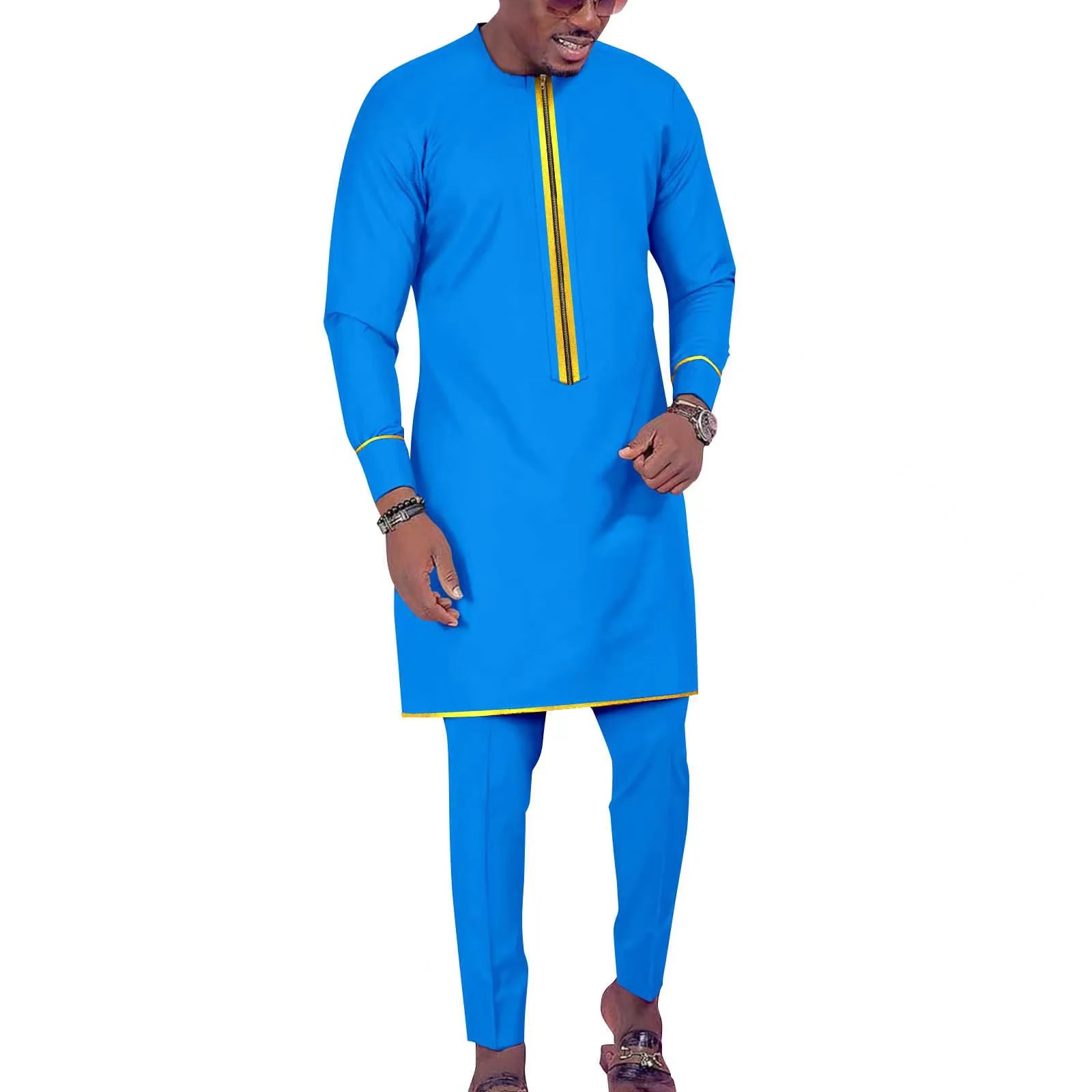 African Men's Casual Suit Pants Set African Print Men's Clothing Buy