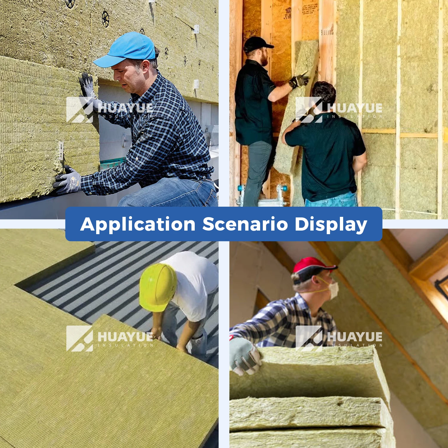 Modern Roofing Insulation Material Waterproof Board 150mm Basalt Rock Wool Sound Absorbing Thermal Insulation