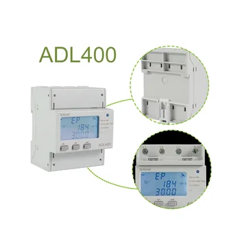 Acrel Adl400 3 Phase Kwh Meter Din Rail 3 Phase 4 Wire Energy Meter 220 ...