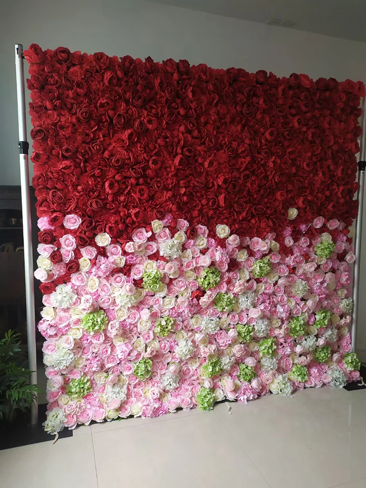 Resup Flower Wall Backdrop Flower Wall Panel Artificial For Decoration
