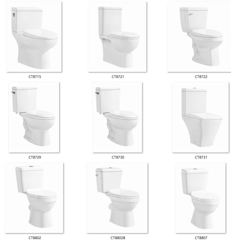 2022 Made in China Lory Cheap Price White High Quality Sanitary Ware Two Piece Toilet